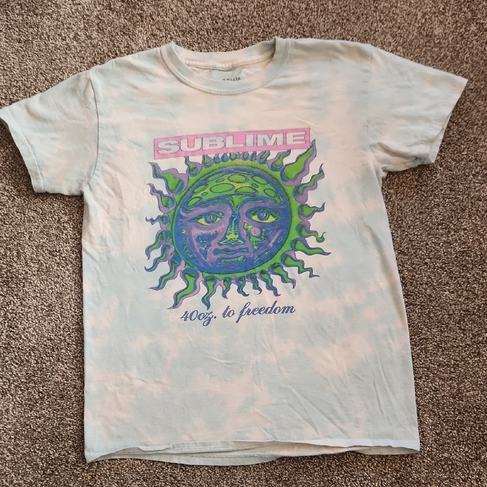 Sublime 40oz To Freedom Short Sleeve Tie-Dye Tee - Size Small